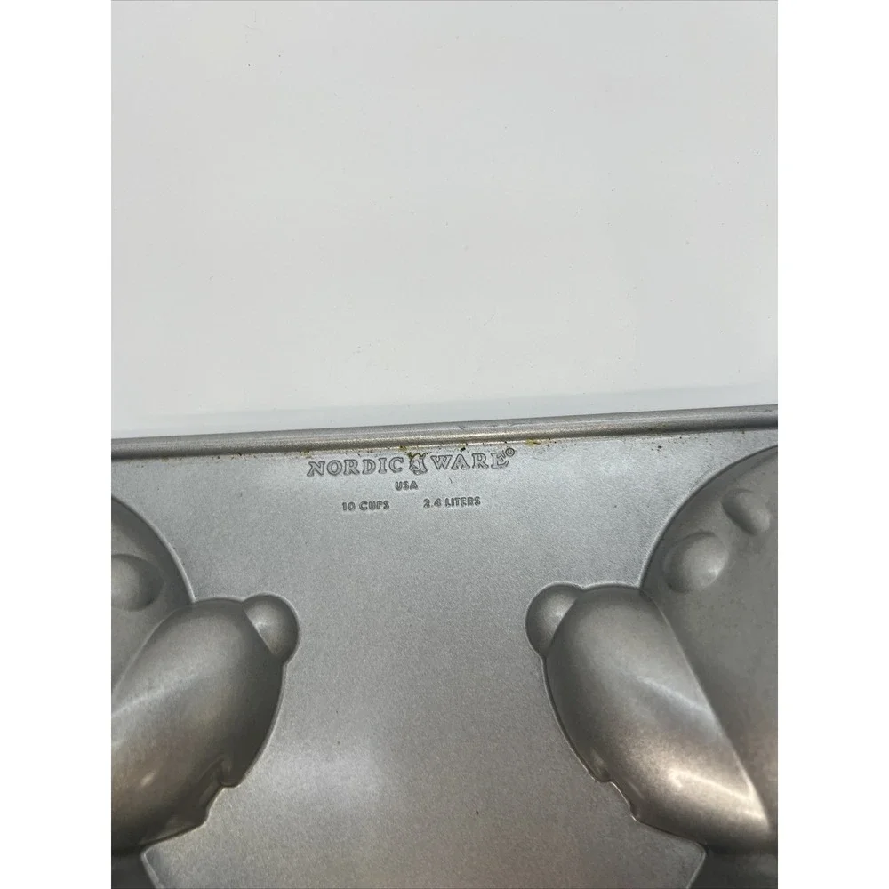 Nordic Ware 3D Build-A-Bear Cake Pan, 10 Cup Pan, NO‎ BOX, Stand Up Teddy Bear
